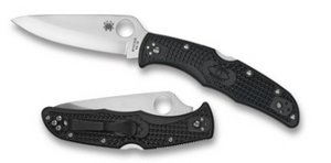 Spyderco Endura 4 Knife Black FRN Folder (3.75