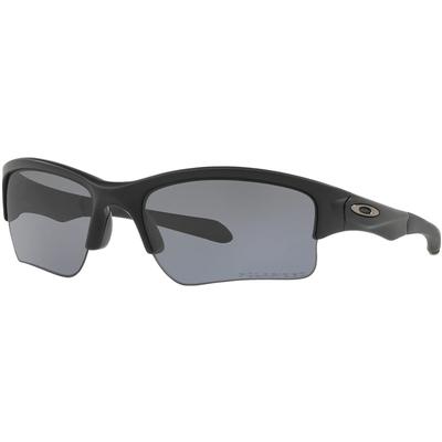 Oakley SI Quarter Jacket Matte Black Frame Gray Polarized Lens Sunglasses