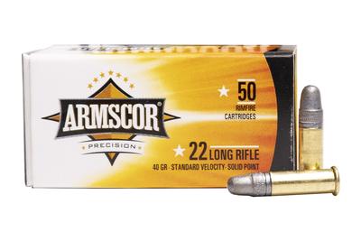 Armscor Precision 40gr 22LR Standard Velocity Solid Point 50rd Box